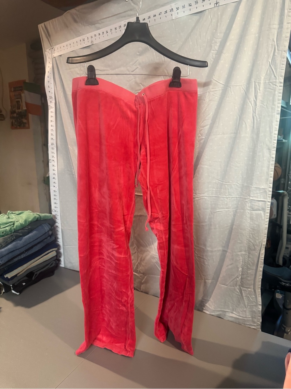 Juicy Couture Pink Velour lounge pants.